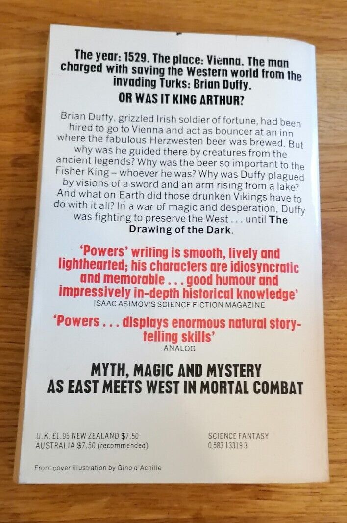 BOOK – The Drawing Of The Dark By Tim Powers Fantasy Paperback 1981 Granada