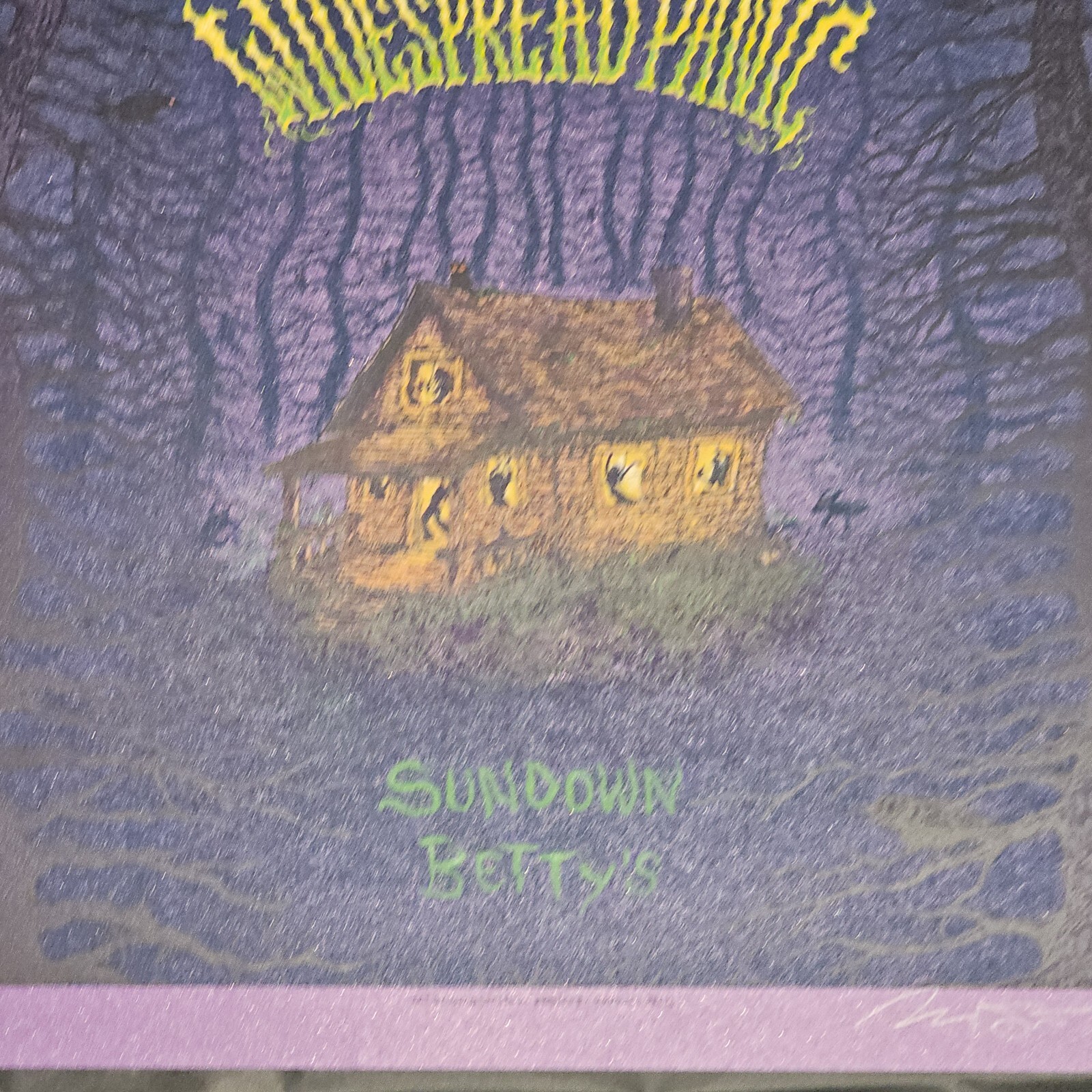 SIGNED Marq Spusta Widespread Panic PURPLE VARIANT AP Artists Proof Print Poster