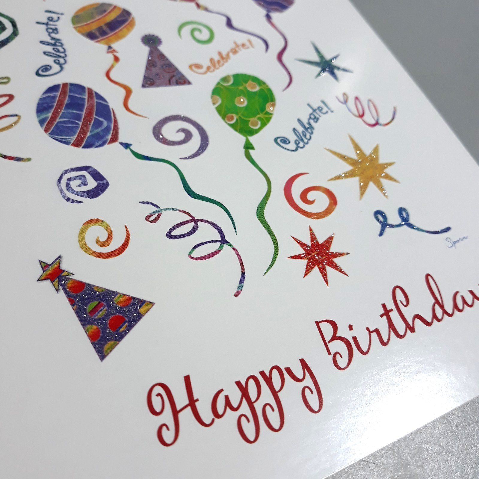 American Heart Association Birthday Card Jessica Sporn Sparkle Design Unused