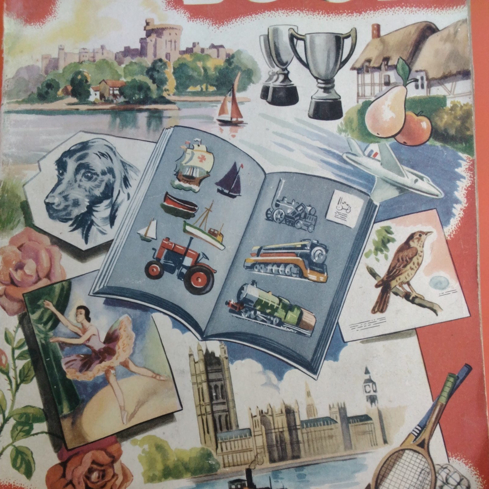 Vintage Retro 1950-60s Scrap Book Album Eagle Comic Classic Cars Cutouts Rare