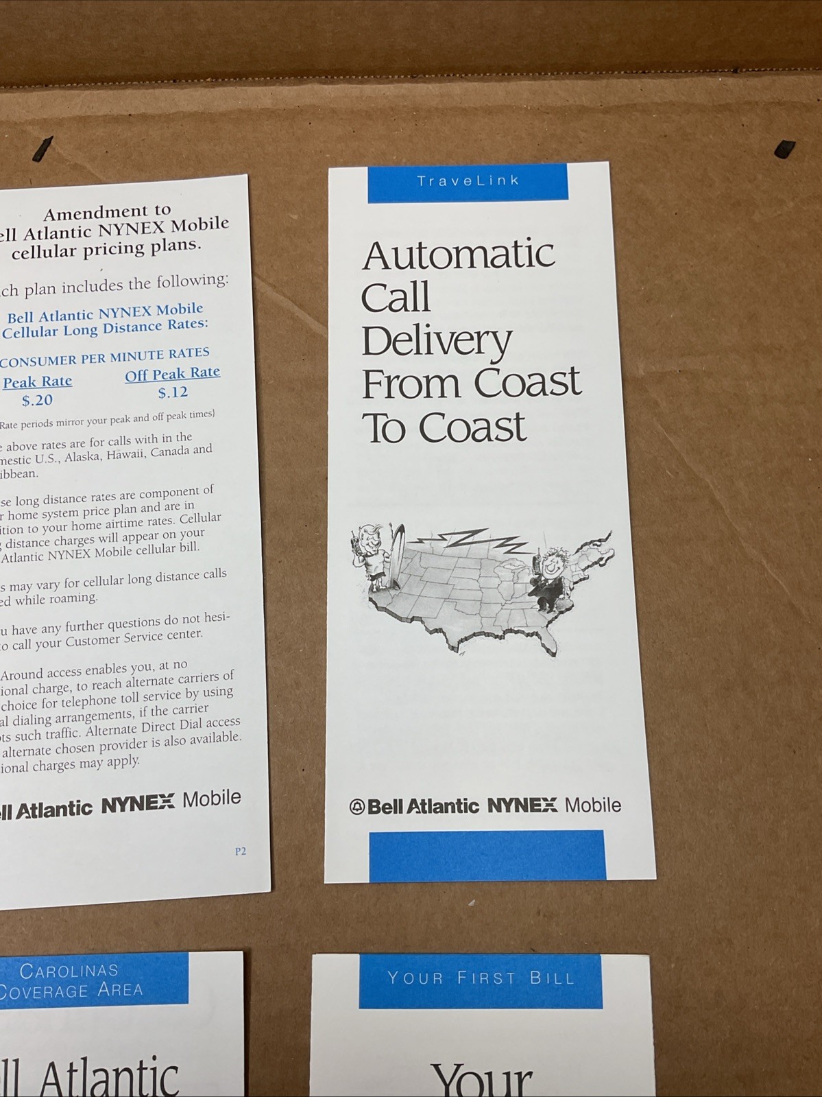 1996 Bell Atlantic Nynex Mobile Cellular Phone Information Guide B73