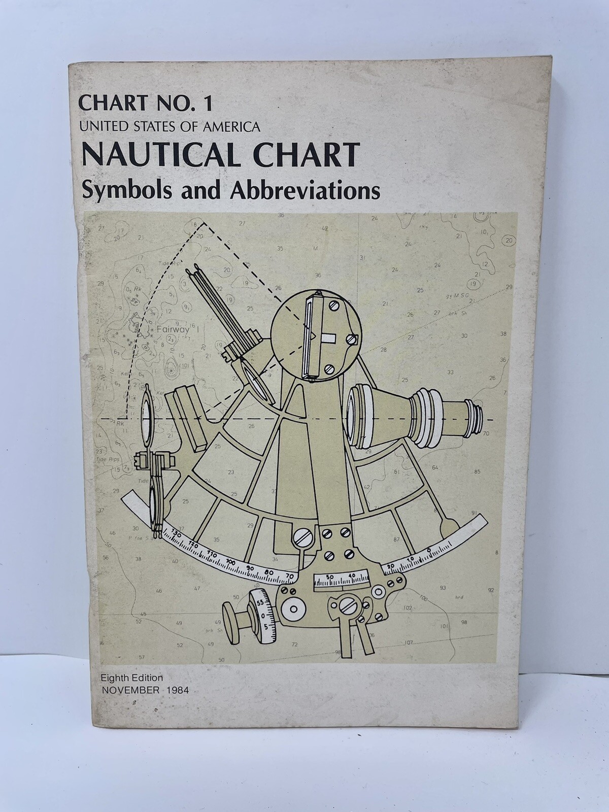 Vintage Nautical Chart Symbols Abbreviations United States of America Chart 1 84