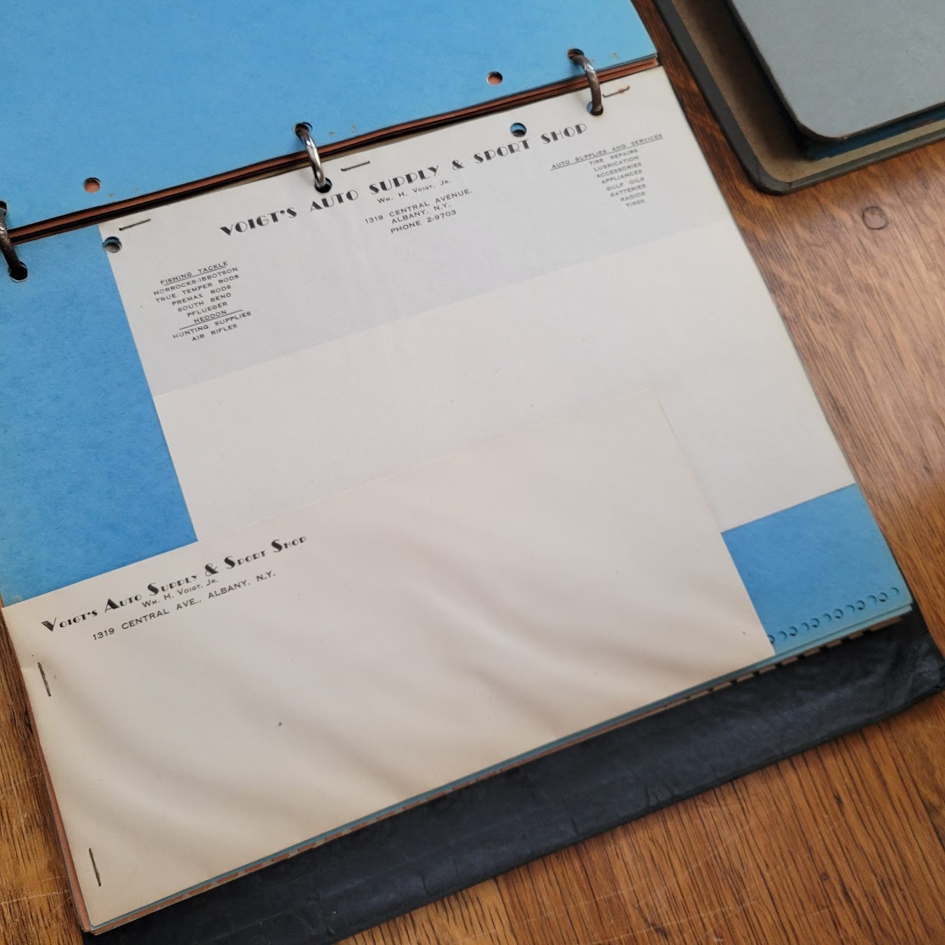 1940’s Print Shop sales catalog & paper samples – Letterheads/Business Cards
