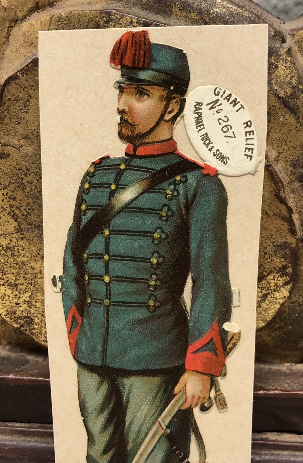 Mounted Artillery Die Cut Scrap by Raphael Tuck & Sons Military Italy #267 – L7