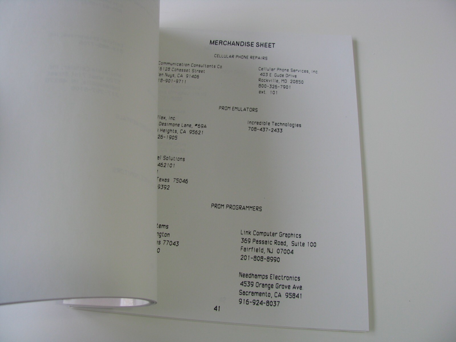 1 Vtg 1992 Cellular Telephone Modification Handbook Published by Spy Supply Book