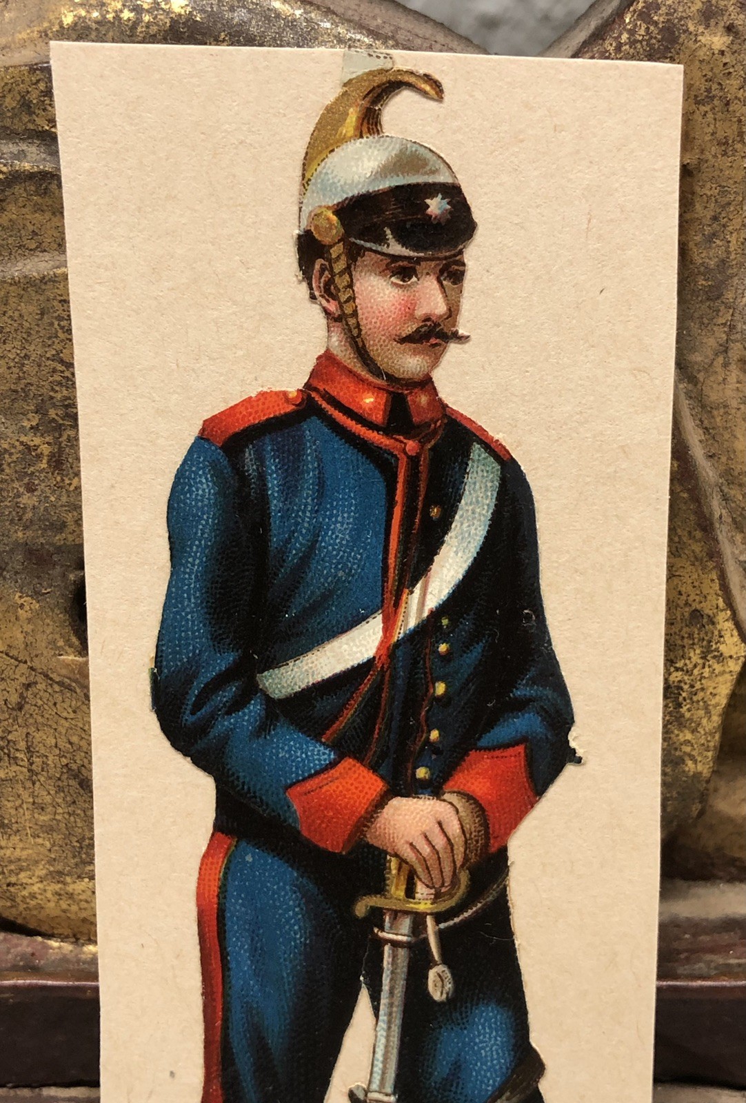 Piemont Calvary Die Cut Scrap by Raphael Tuck & Sons Military Italy #270 – L2