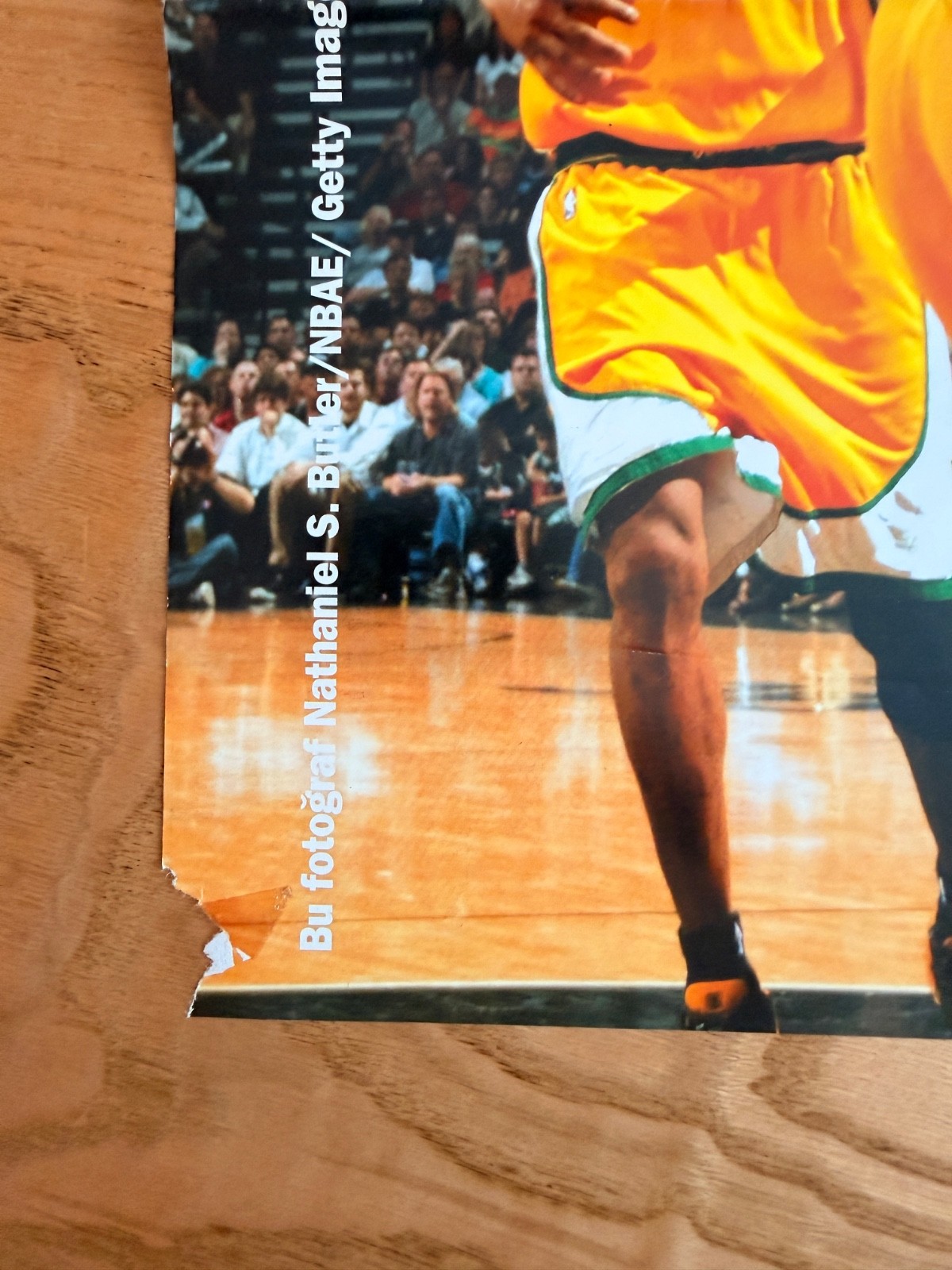 Tim Duncan San Antonio Spurs Vintage NBA Poster Seattle SuperSonics Rare