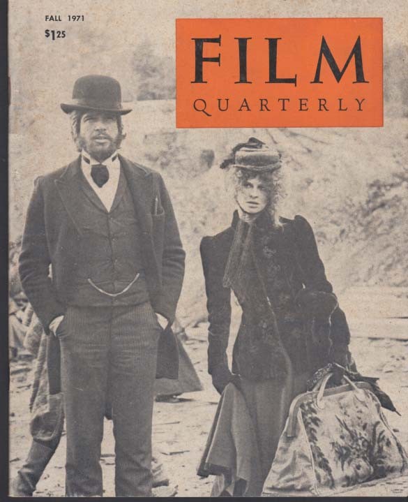 FILM QUARTERLY Fall 1971 Emile de Antonio Sidney Lumet Little Big Man Mizoguchi