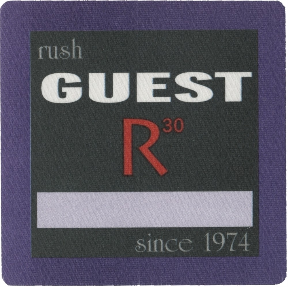 Rush 2004 30th Anniversary concert tour collectible Band Guest Backstage Pass