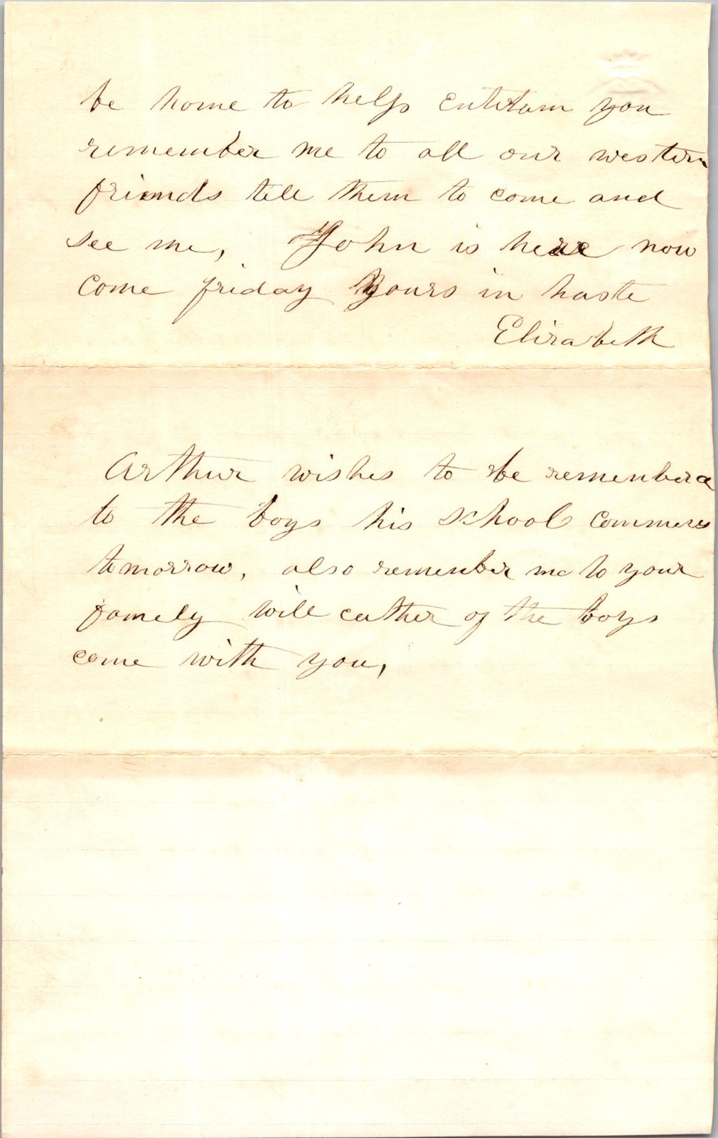 1860 Onondaga NY Handwritten Letter Spencerian Iron Gall Ink Civil War Era