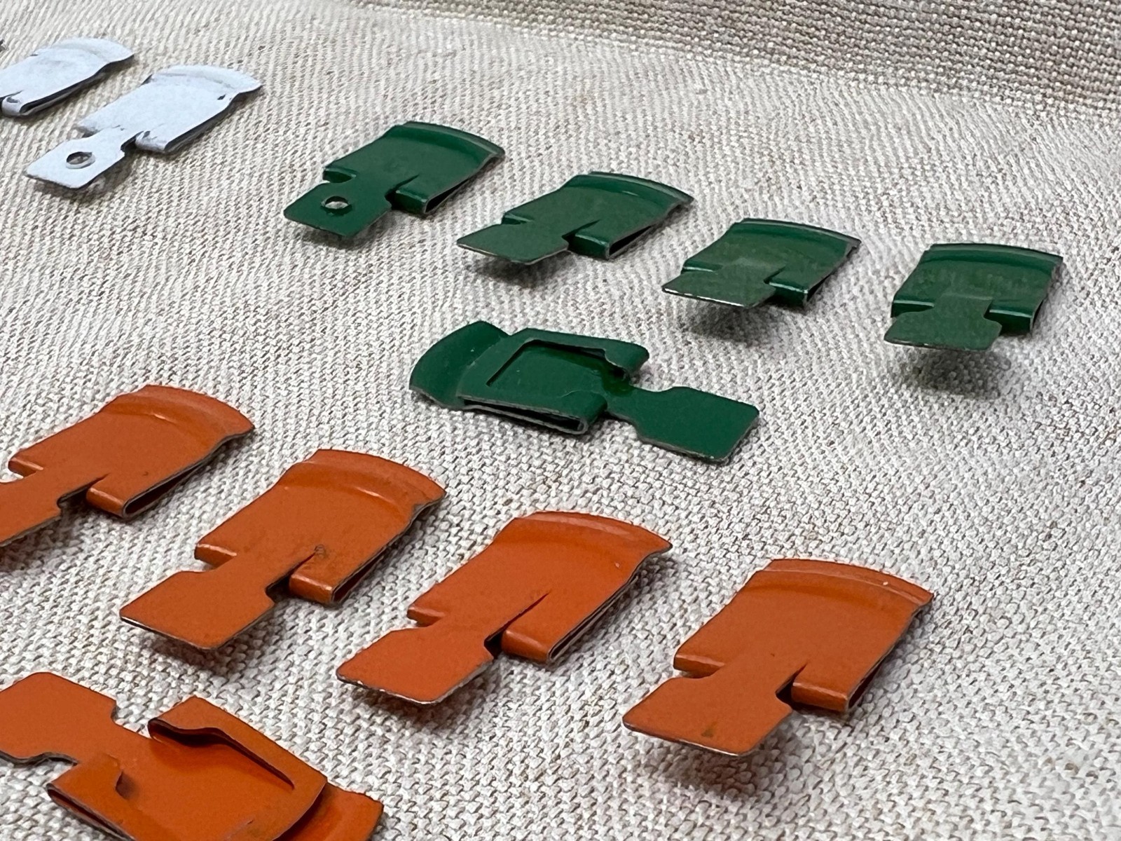 VTG Metal File Tabs 10 Colors – Lot of 50 – Label Divider Pages Office Supplies