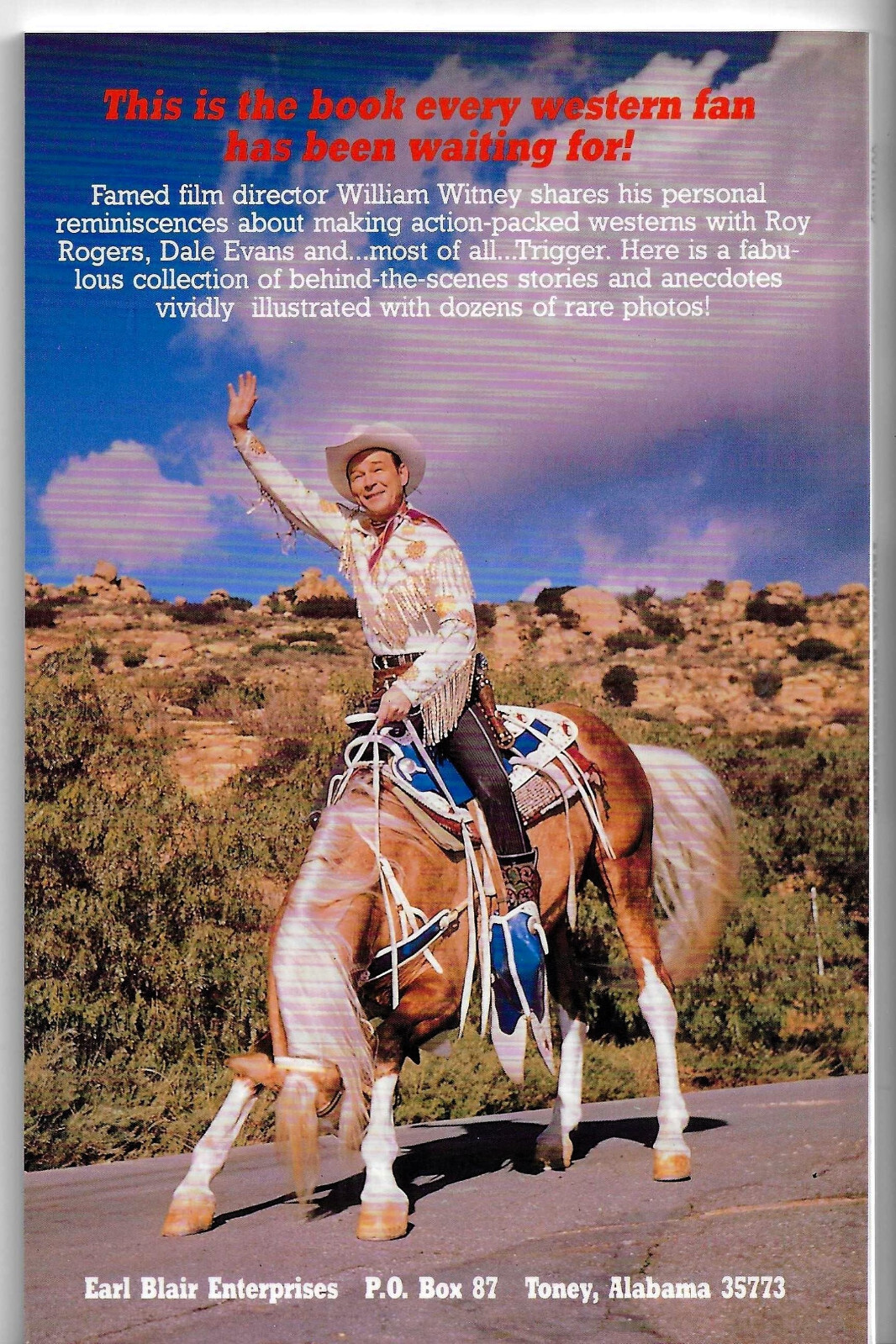 REMEMBERING TRIGGER, Roy Rogers, by William Whitney, B-Western, New condition