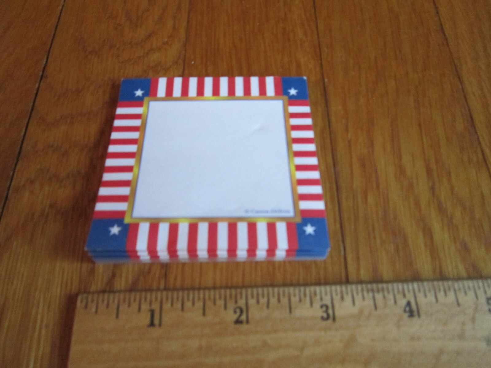 Carson Dellosa Stik-Withit Notelet Sticky Notes Patriotic Red White Blue Paper