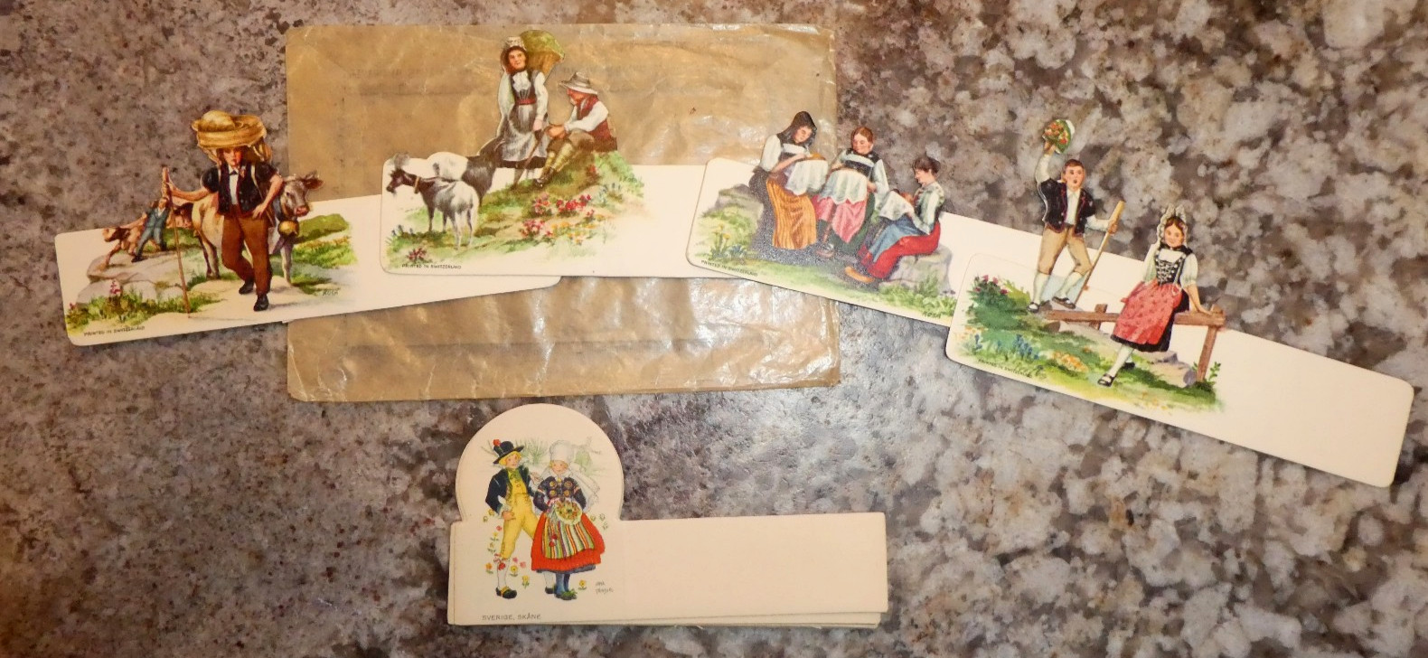 LARGE LOT Vintage 1920s-1970s Place Name Cards Hallmark Art Deco Costume/Fashion