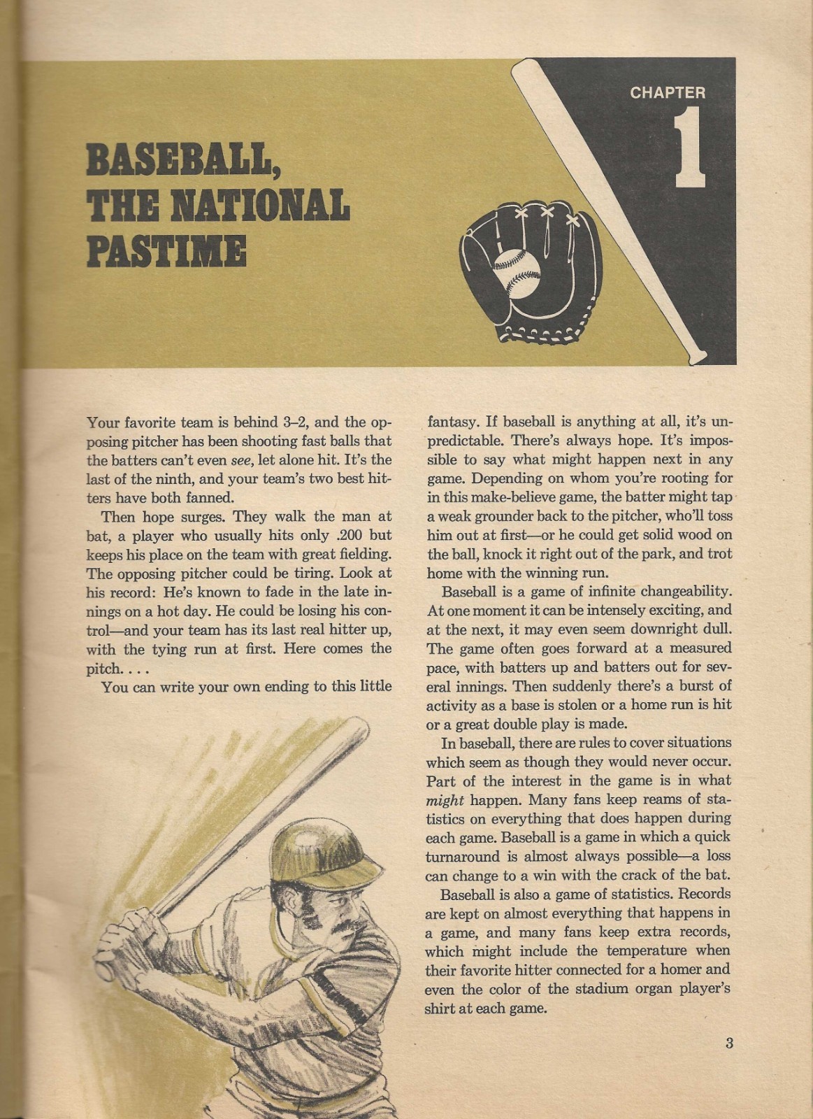 1975 A Golden Sports Book BASEBALL Rules, Strategy, Equipment, Tips and More
