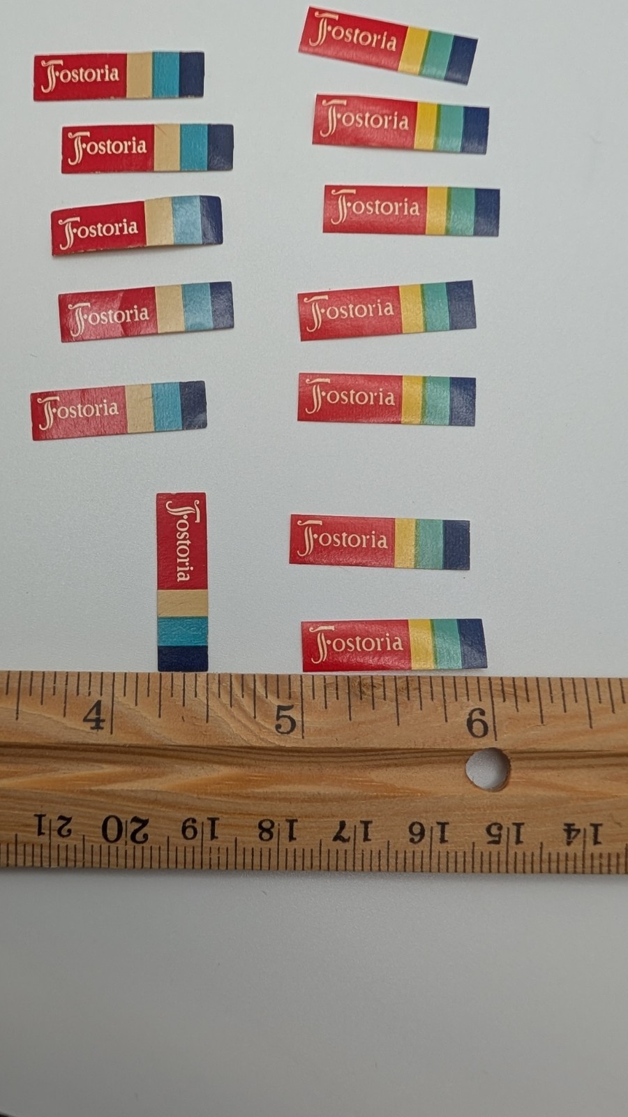 Vintage Fostoria Glass Labels (13) – Free Shipping!