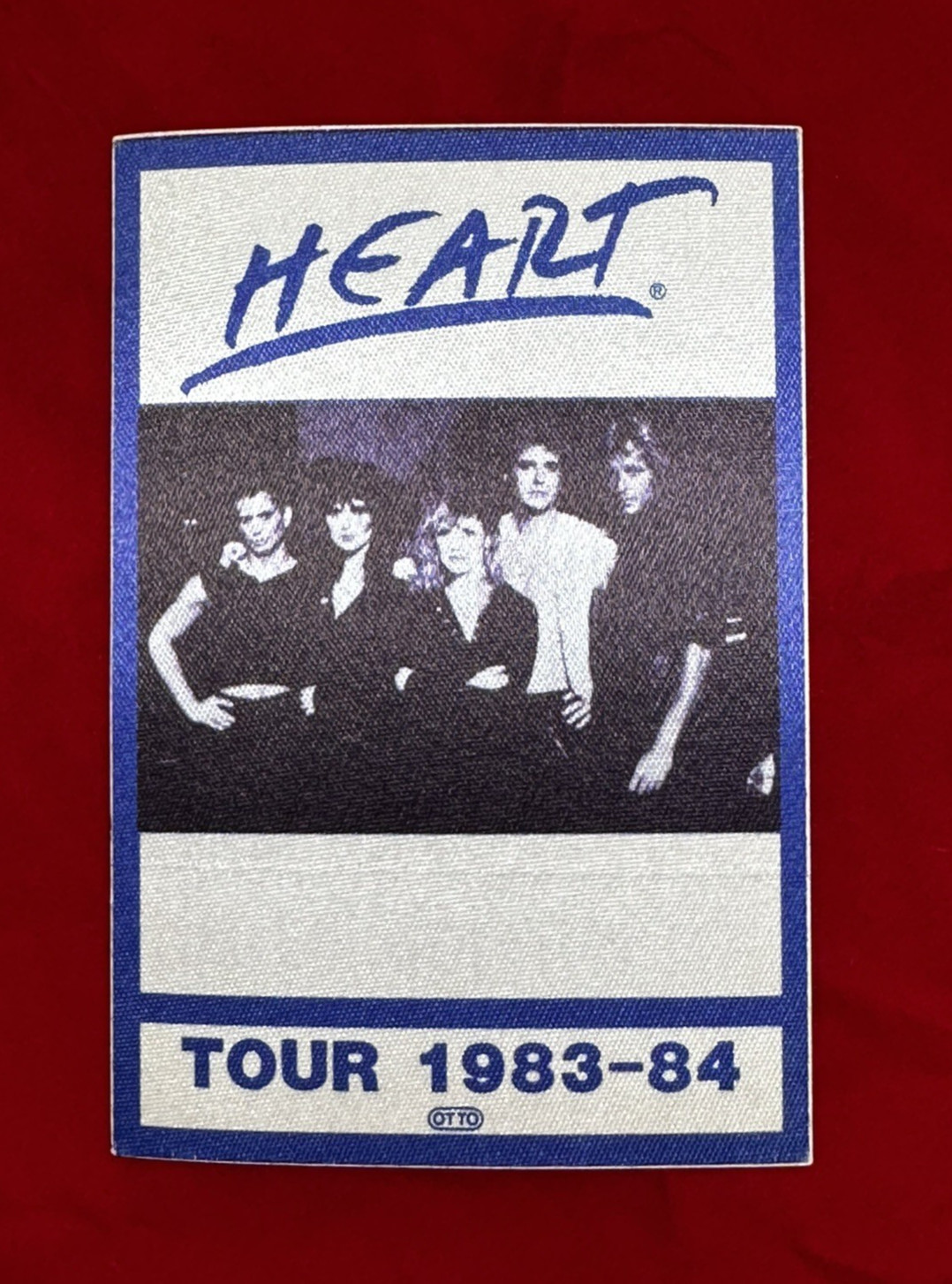 HEART VINTAGE CONCERT TOUR GUEST BACK STAGE PASSES LOT OF 7 FROM 1982-1988