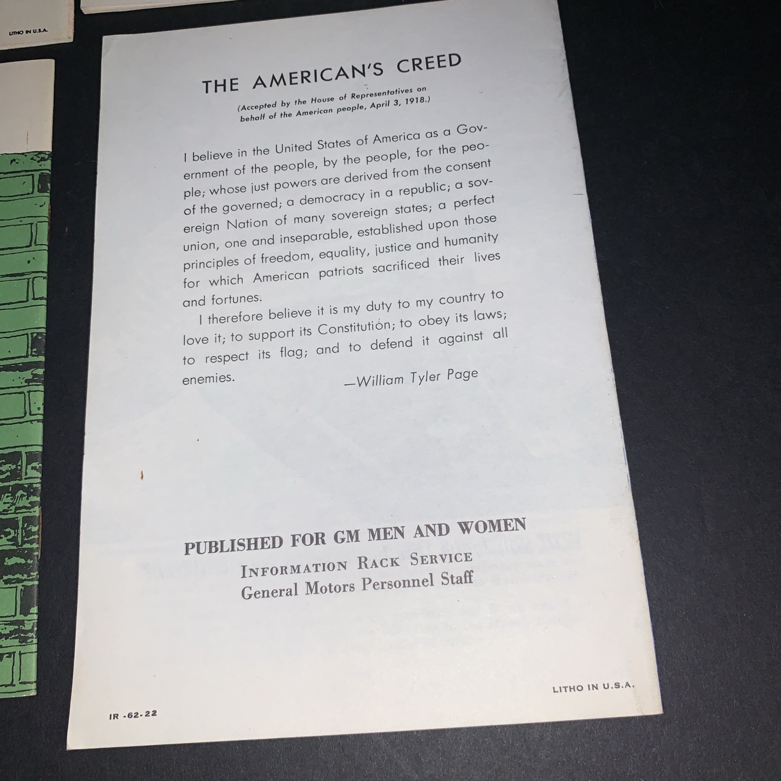 Vintage 1950s 1960s Anti Communism Pamphlets Lot General Motors GM Men & Women