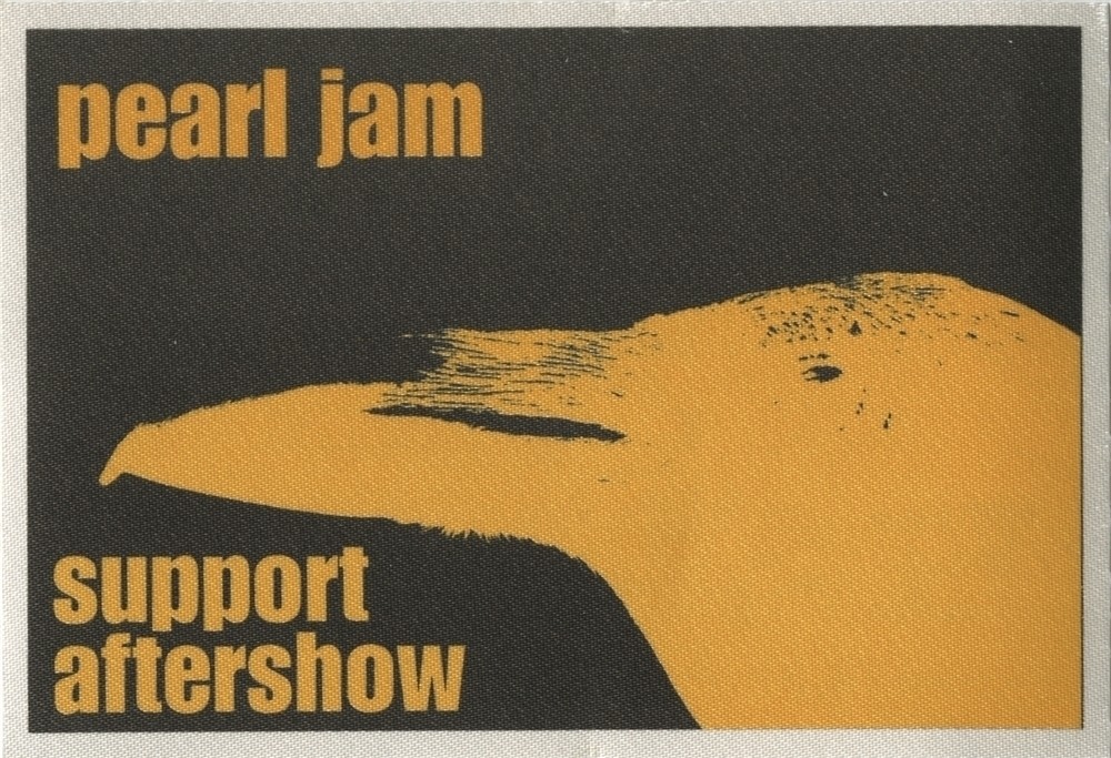 Pearl Jam 1998 Yield concert tour vintage Backstage Pass