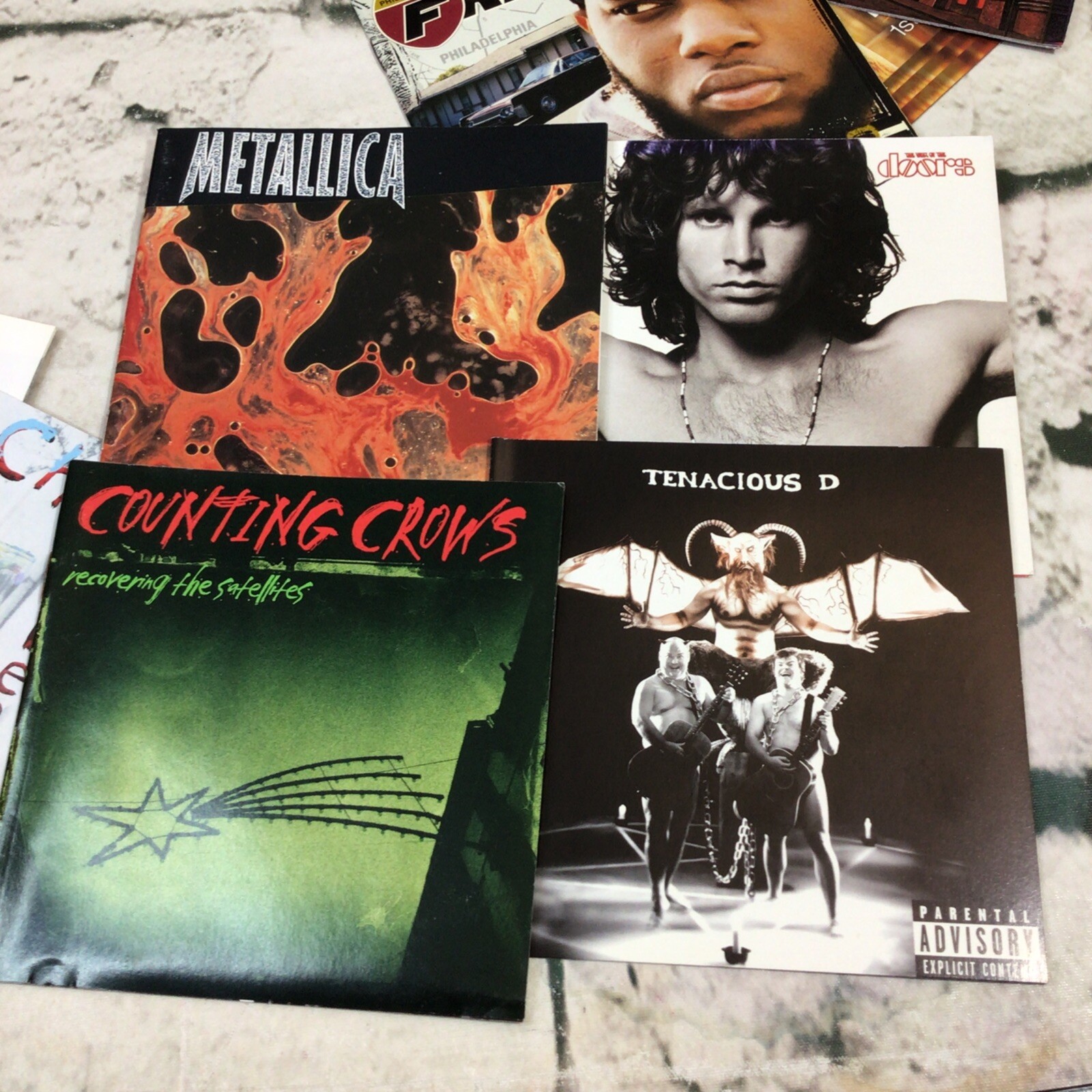 CD Cover Art Lot Of 18 Inserts Mixed Genres Rock Hip Hop Def Leopard Chicago