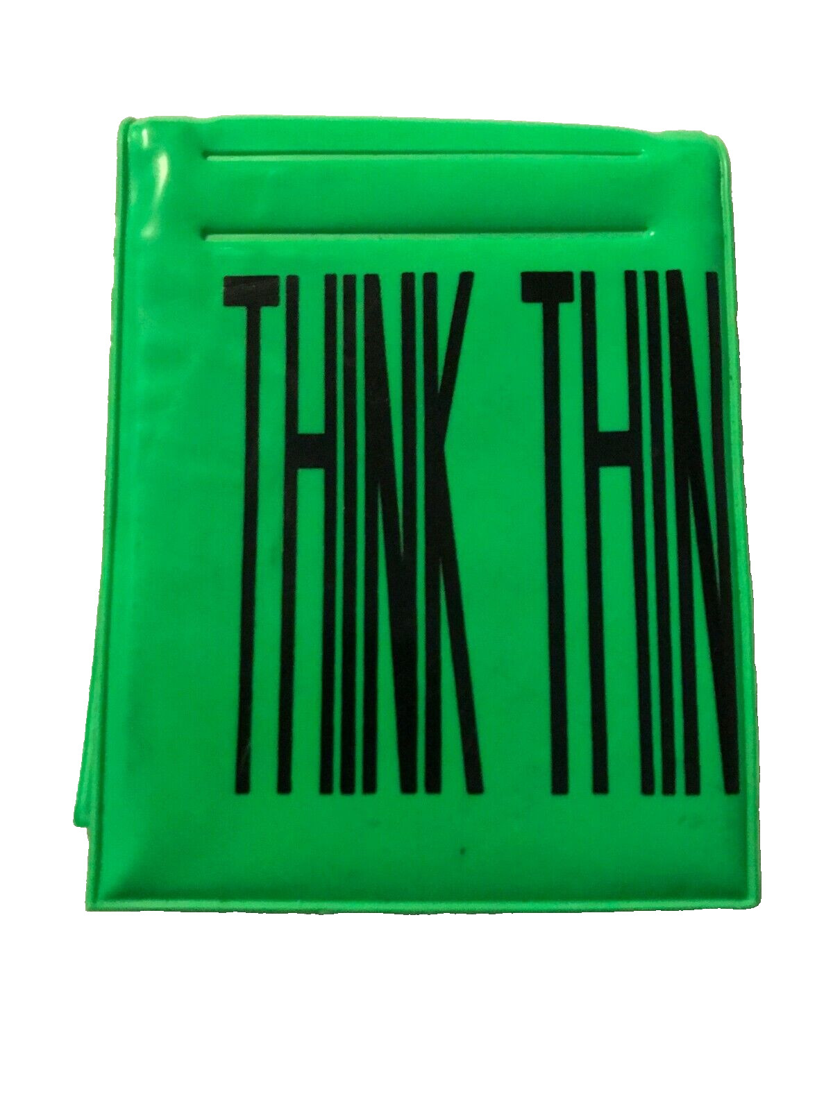 Vintage 80’S Neon Green Note Pad Case Gilmark Industries New York Purse Thinner