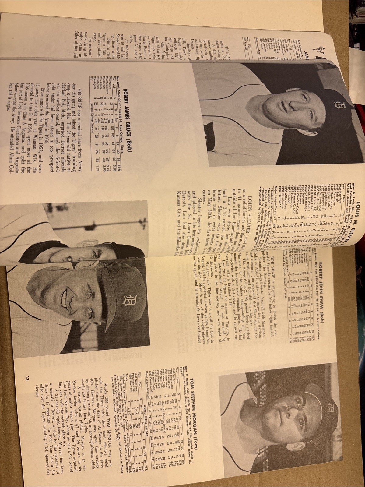 1958 Detroit Tigers baseball Official Yearbook em/nm+.