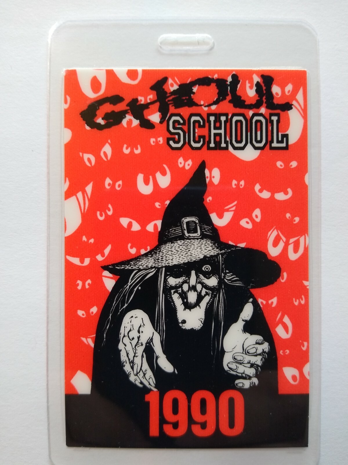 Ghoul School Backstage Pass Horror Comedy Movie Promo Halloween Witch 1990 Orig