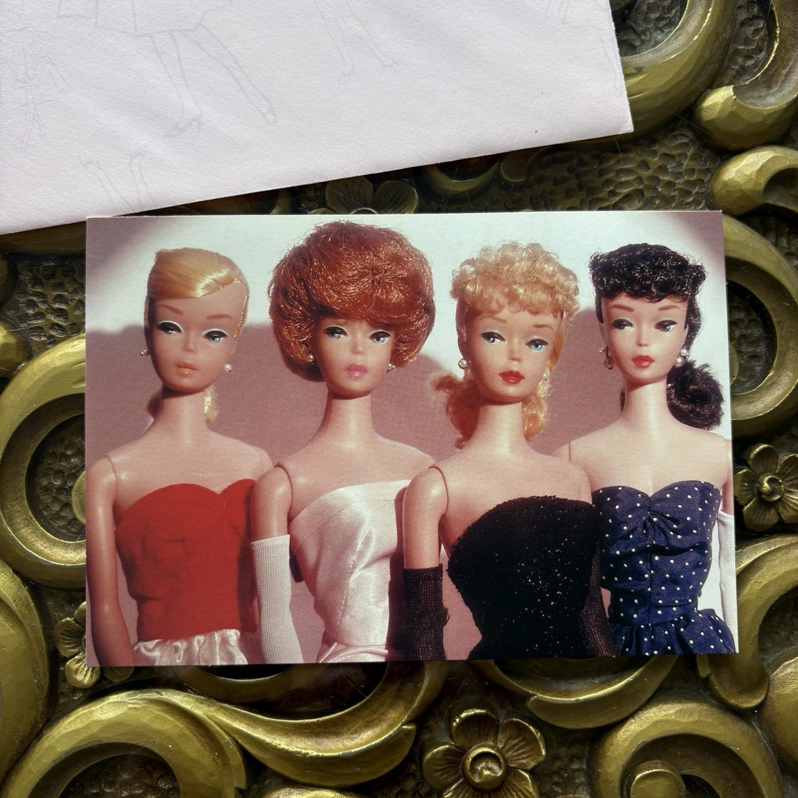 1994 Hallmark Barbie Doll Blank Note Cards “All Men Are Exactly Alike” & Barbies