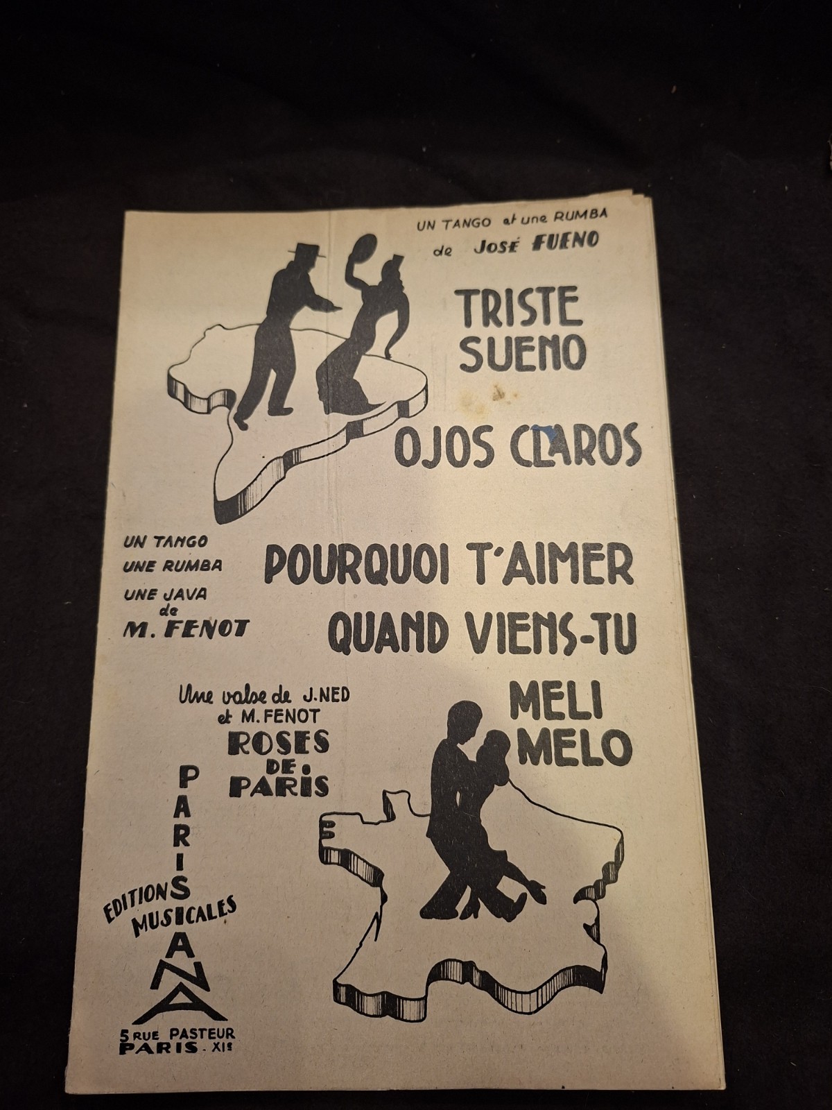 Sad Partition Sueno Ojos Claros Fueno Why Love You Fenot Sheet Music