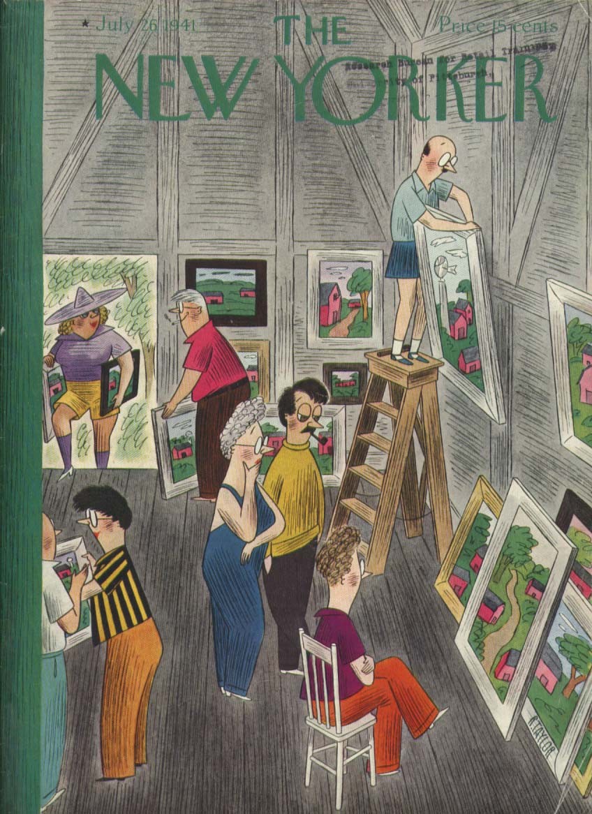 New Yorker cover Taylor summer paint class 7/26 1941