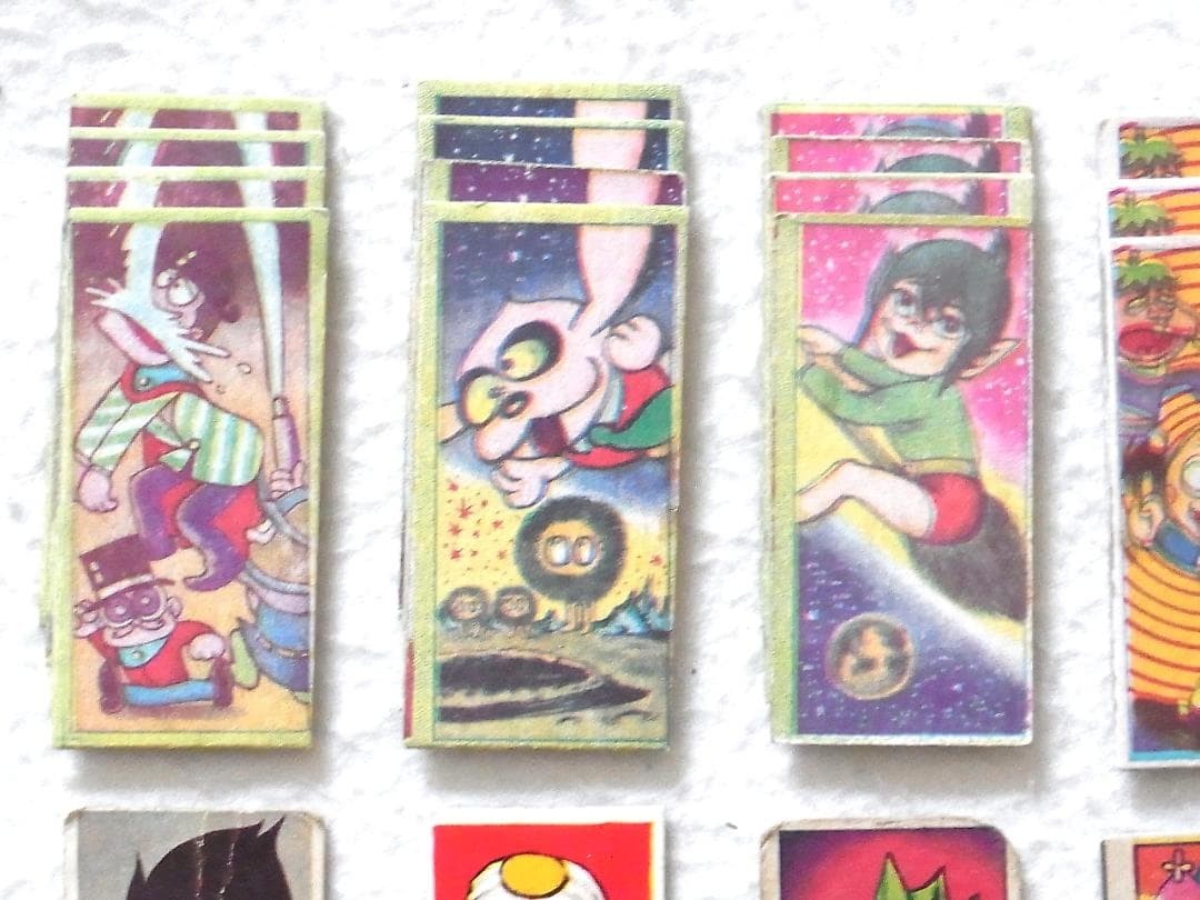 Batman Robin Fury Japanese Menko Cards 23 Pc 29x61mm Vintage Lot