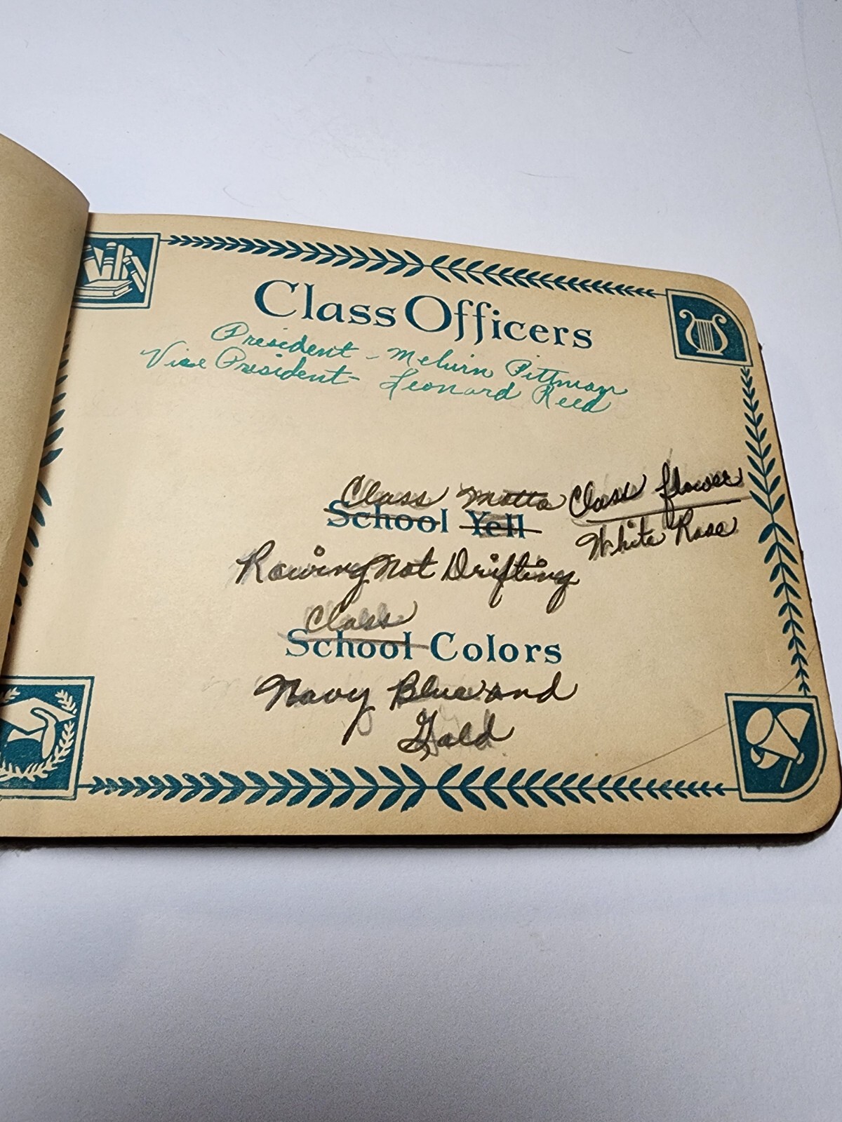 School Day Memories Autograph Book 1939 1940 Jefferson OK Virginia Lee Hastings