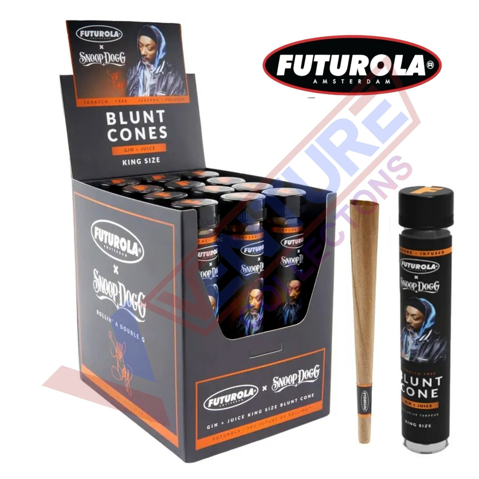 Futurola Blunt Cone The Toad SNOOP DOG Pre Rolled Cone 12 Tubes – FREE SHIPPING