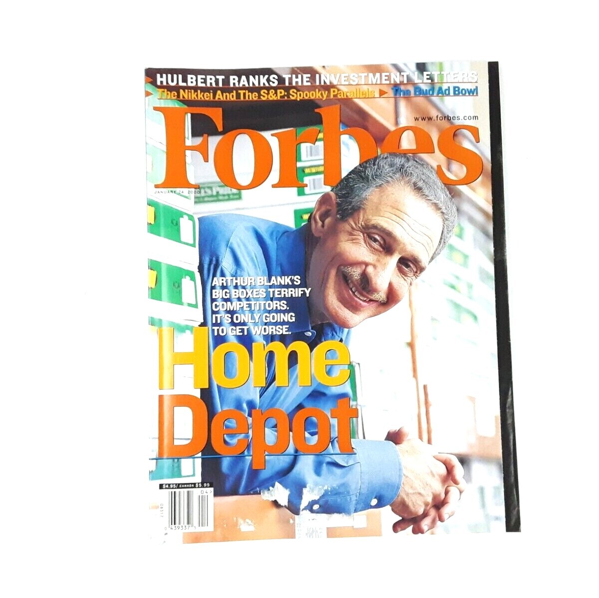 Vintage Forbes January 2000 Magazine – Home Depot – Arthur Blank’s