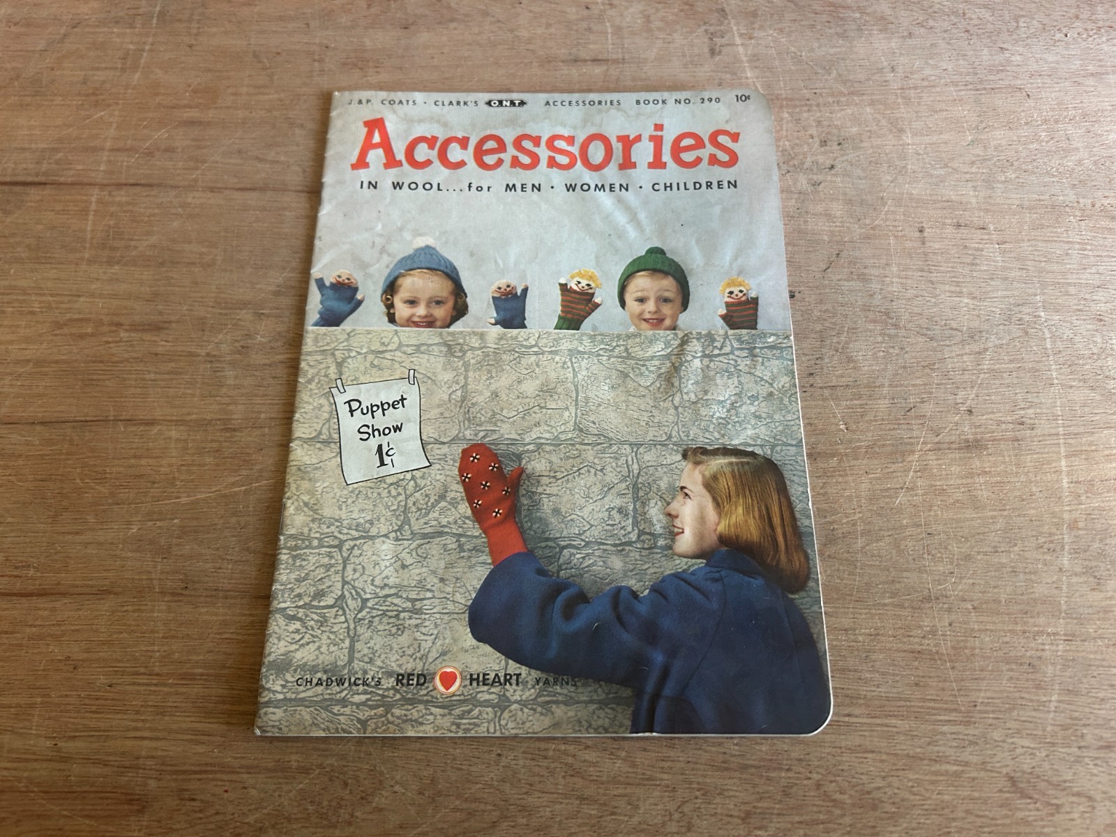 Chadwick’s Red Heart Yarns Catalog Accessories Booklet 1952 No. 290 Vintage
