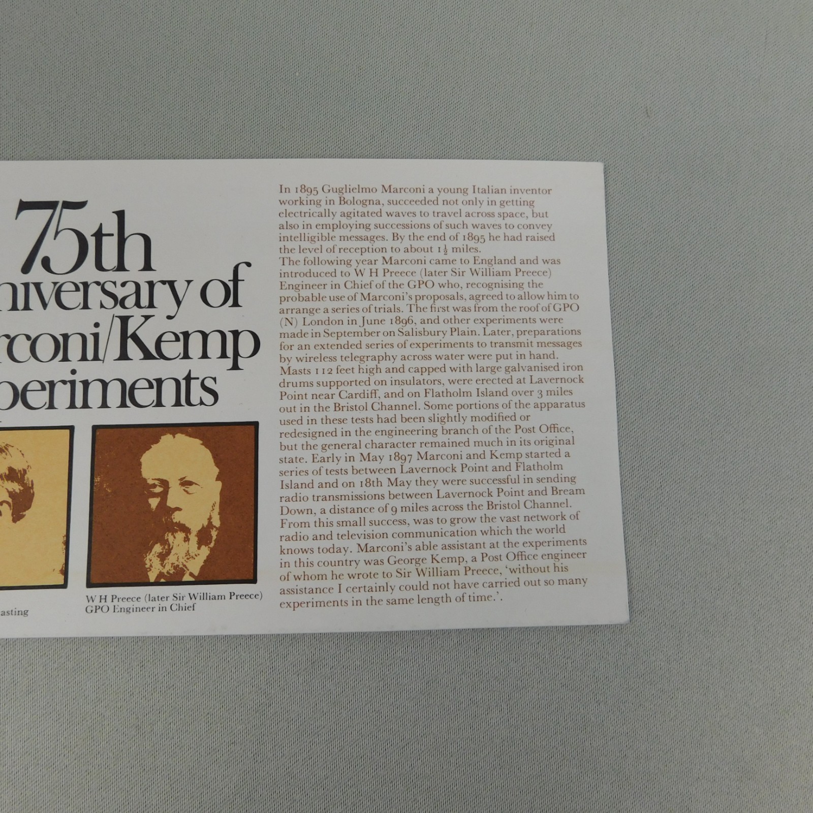 BBC Broadcasting History British Presentation Pack #43 1972 British Mint Stamps