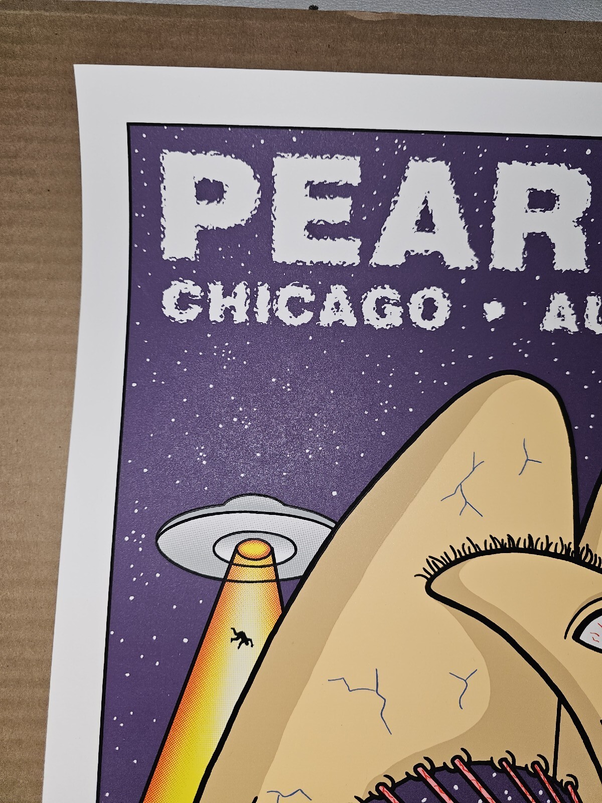 Pearl Jam Chicago, IL 2009 Official Concert Poster Tom Tomorrow Screen Print