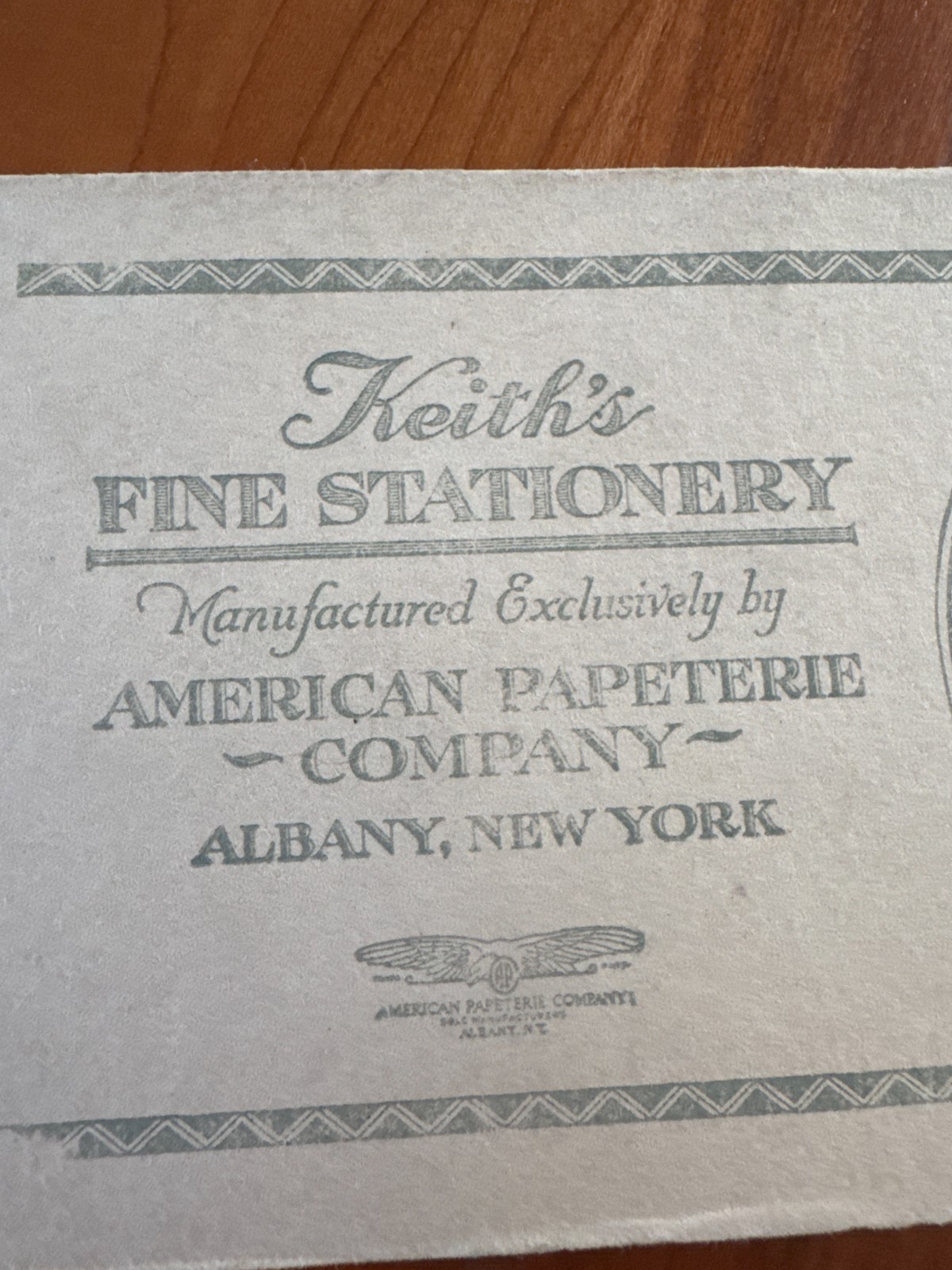 FREE SHIP! Early 1900s Keith’s Fine Stationary American Papeterie Co Albany