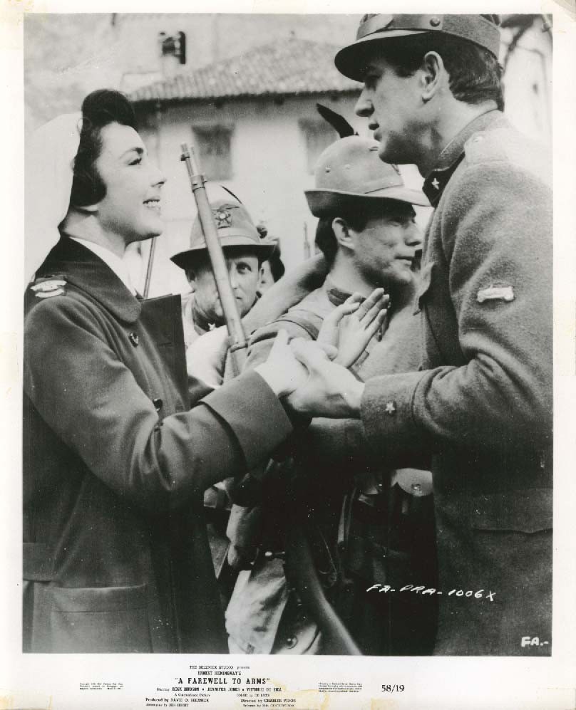 Rock Hudson Jennifer Jones A Farewell to Arms 8×10 1957