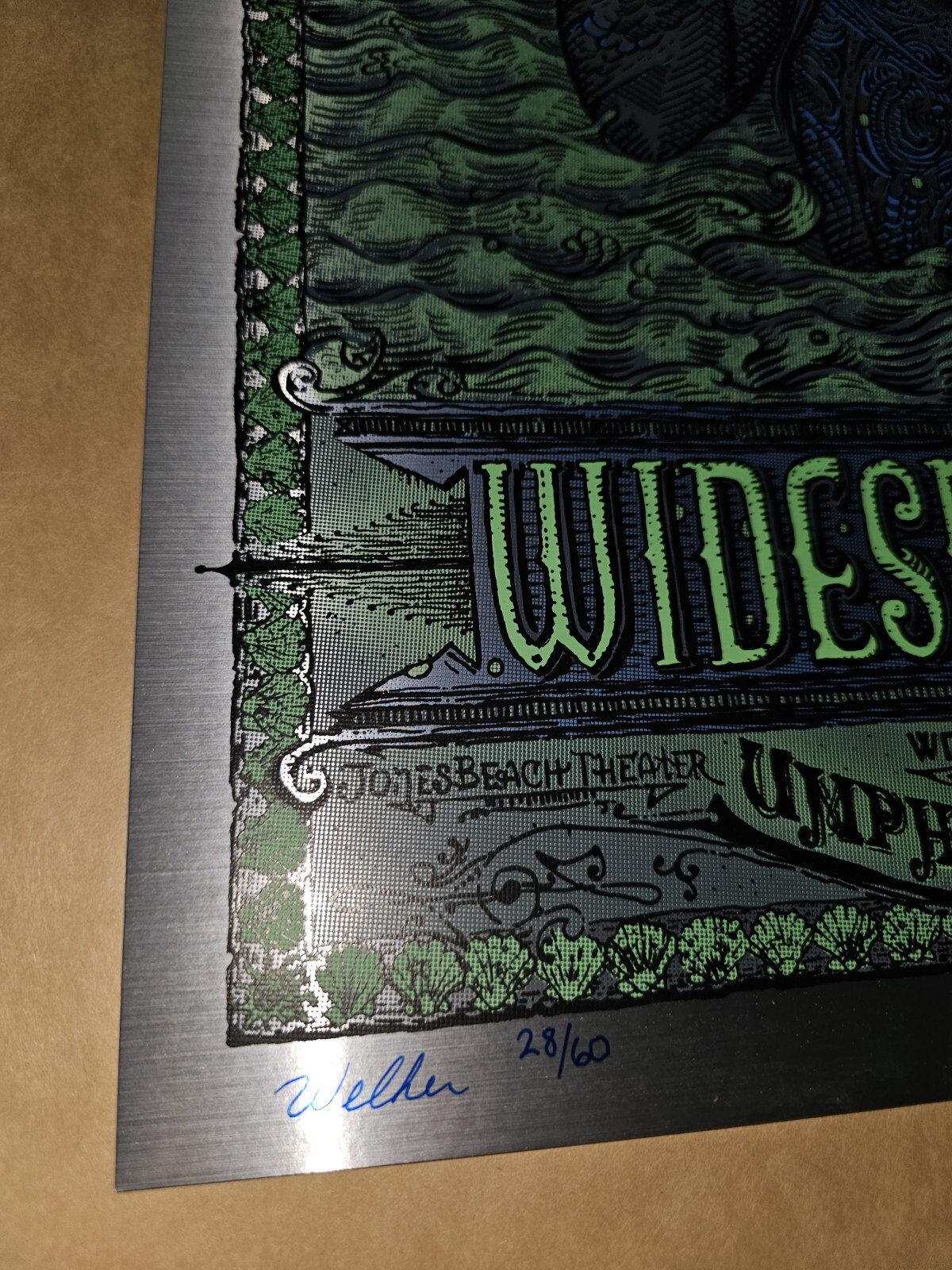 FOIL Variant Widespread Panic David Welker Wantagh New York Signed Poster Print