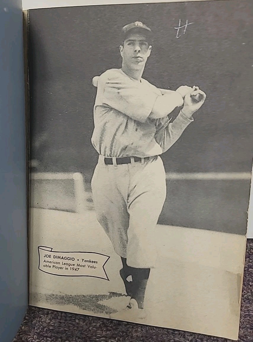 VTG 1948 Major League Baseball Facts, Figures & Official Rules PB Ted Williams