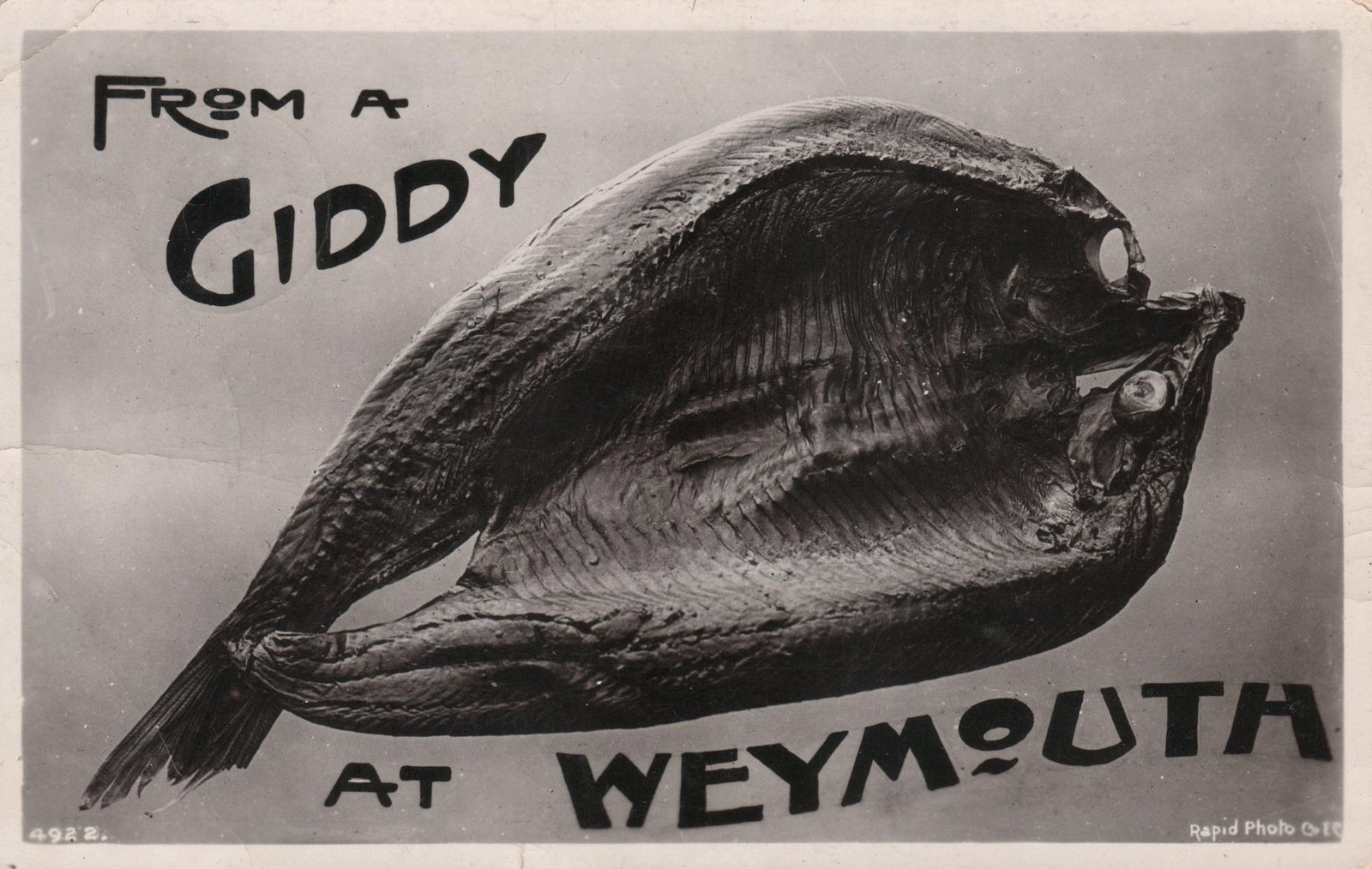 1911 Pre WWI Message Military Camp Bovington From a Giddy at Weymouth POSTCARD