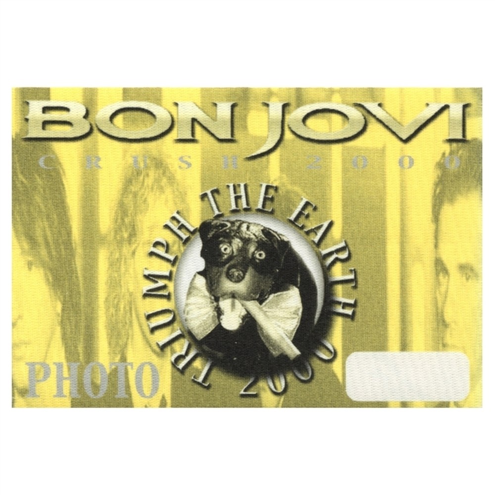 Bon Jovi 2000 Crush concert tour collectible Photo Backstage Pass
