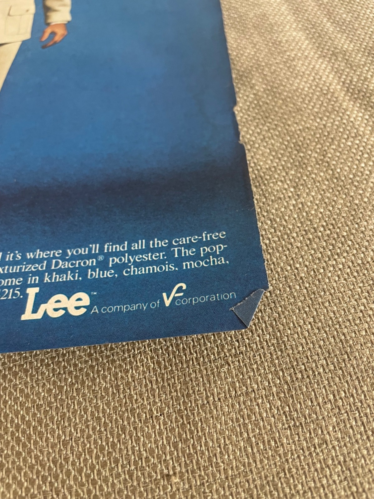 Lee Fits America 1970s Magazine Avertisement Ads lot of 9 Mens Fashion