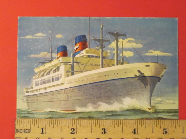 American President Lines Post Card / S.S. President Cleveland & Wilson