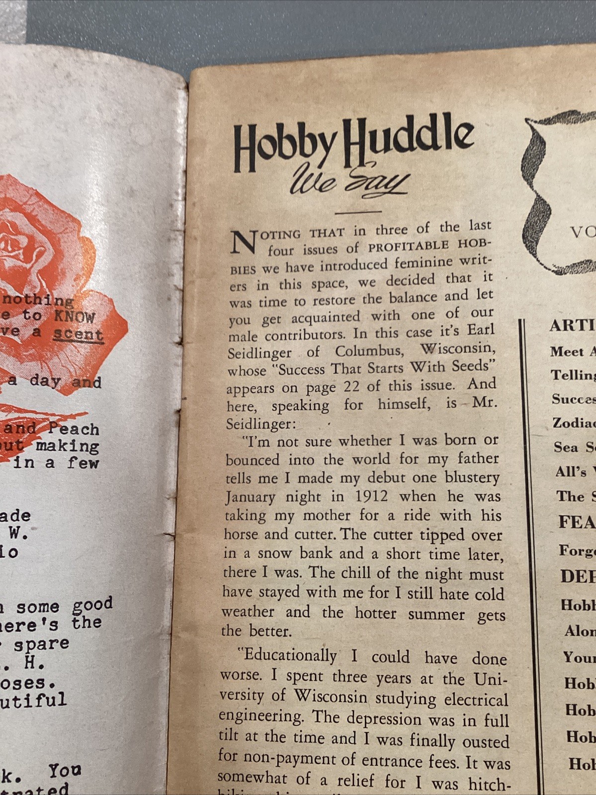 1955 Profitable Hobbies Mailer Magazine Meet Man With 800 Banks
