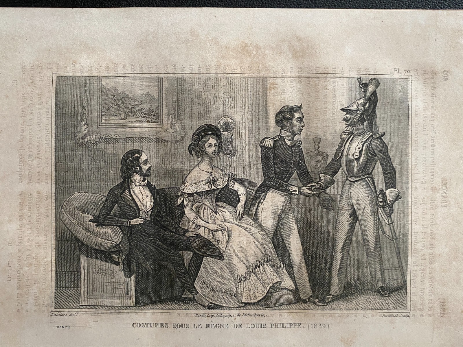 Engraving France Costume Under The Reign Of Louis Philippe 1839