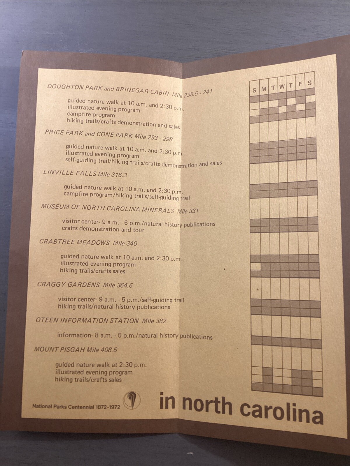 1972 Season Visitors Programs Brochure B42