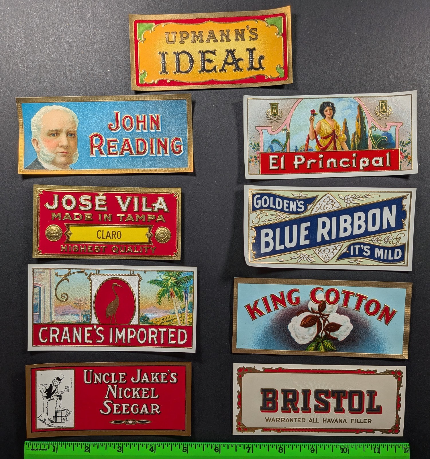 Vintage (Lot of 35) Tobacco Cigar Label