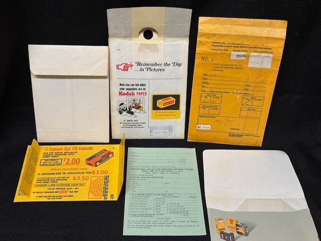 Vintage 1970s Film Photos Printing Envelopes Lot of 6 Fotomat, Fox, Viking